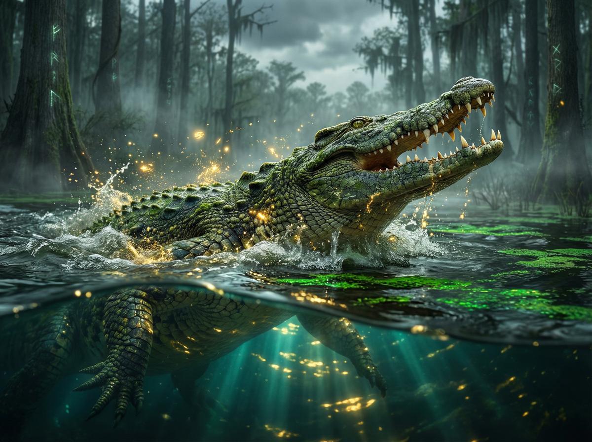 巨乳-尼罗鳄水下伏击视频