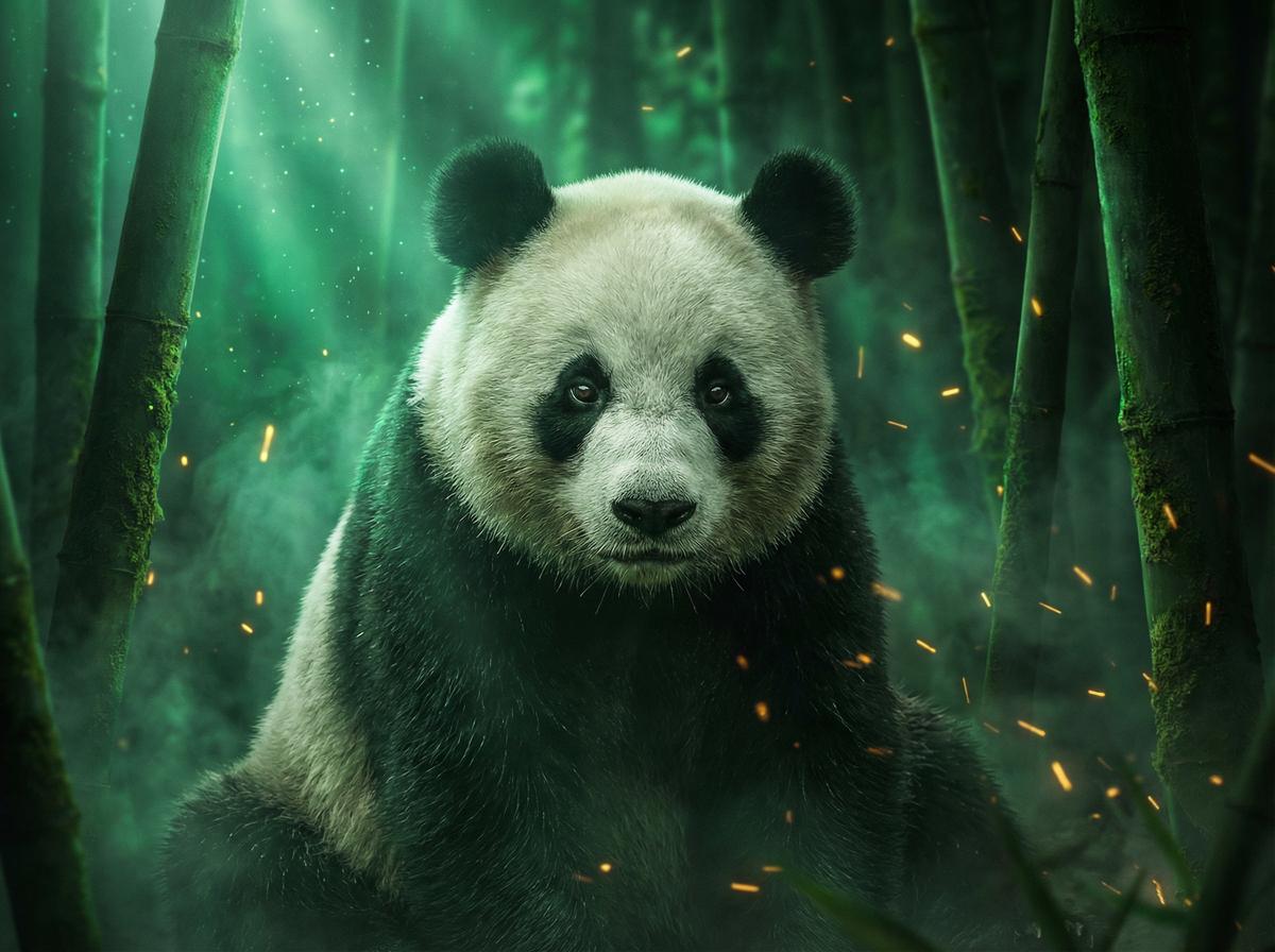 巨乳-熊猫幼崽竹林嬉戏视频