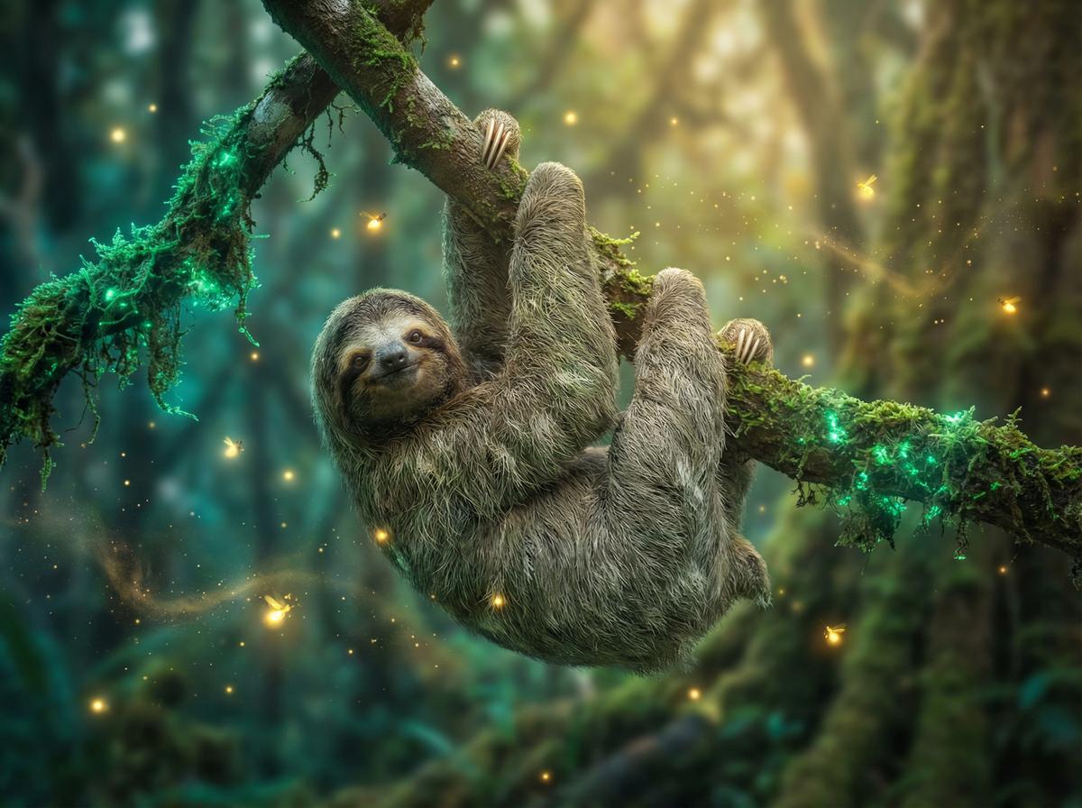 巨乳-树懒雨林慢生活视频